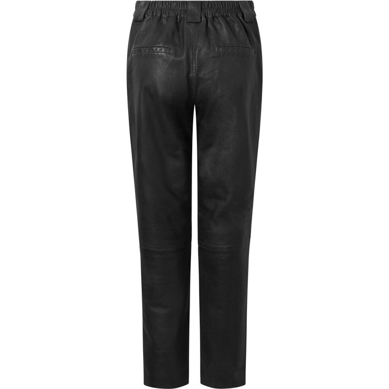 Depeche leather wear Cool Bianca suit pants in soft leather quality Pants 099 Black (Nero)