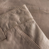 Depeche leather wear Cool Bianca suit pants in soft leather quality Pants 168 Latte