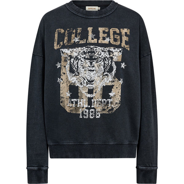 Depeche Clothing Cool Joanne sweatshirt Sweat 282 Grey Melange