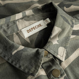 Depeche Clothing Cool Lara camouflage shirt Shirts 234 Khaki Printed
