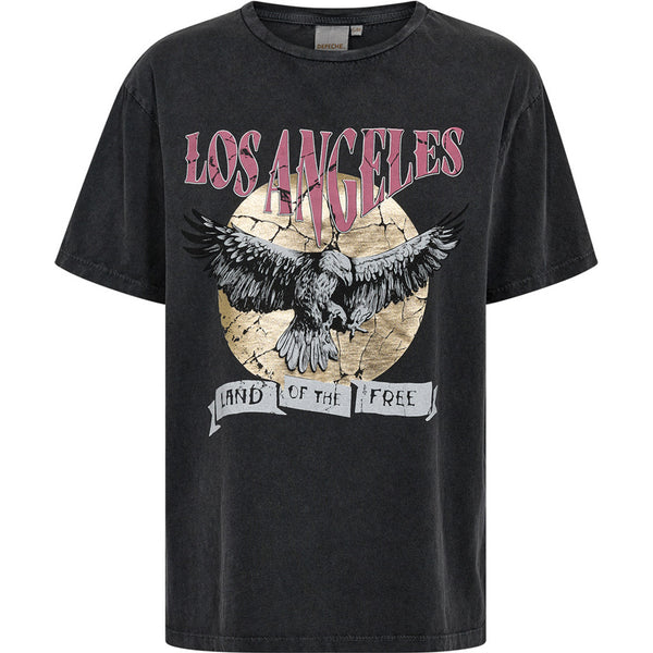 Depeche Clothing Cool Nila t-shirt Tops 282 Grey Melange