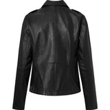 Depeche leather wear Cool Noora biker leather jacket Jackets 099 Black (Nero)