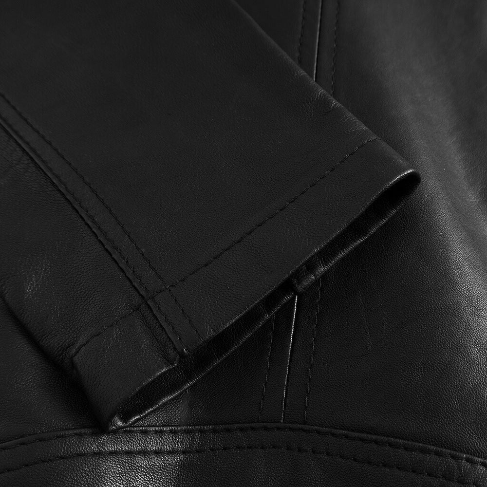 Cool Noora biker leather jacket 50964 Black Nero DEPECHE