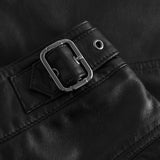 Depeche leather wear Cool a-shape fitting Drea leather skirt Skirts 099 Black (Nero)