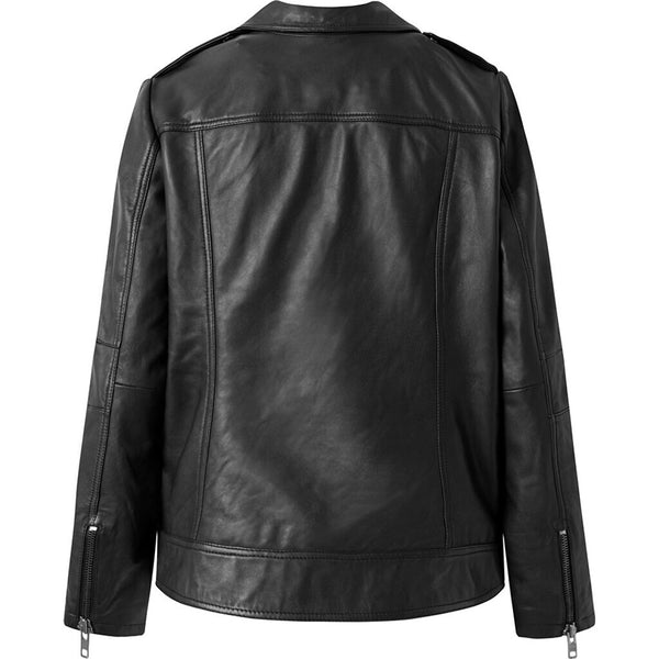 Depeche leather wear Cool and raw biker jacket in soft quality Jackets 099 Black (Nero)