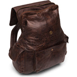 DEPECHE Cool backpack in soft leather quality Backpack 068 Winter brown