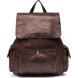 DEPECHE Cool backpack in soft leather quality Backpack 068 Winter brown