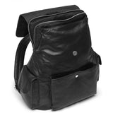 DEPECHE Cool backpack in soft leather quality Backpack 099 Black (Nero)