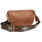 DEPECHE Cool bumbag with three bag functions Bumbag 013 Tan