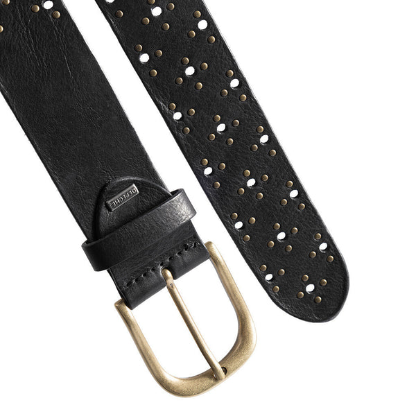 DEPECHE Cool jeans belt with studs Belts 099 Black (Nero)