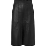 Depeche leather wear Cool leather bermuda shorts (HW) Pants 099 Black (Nero)