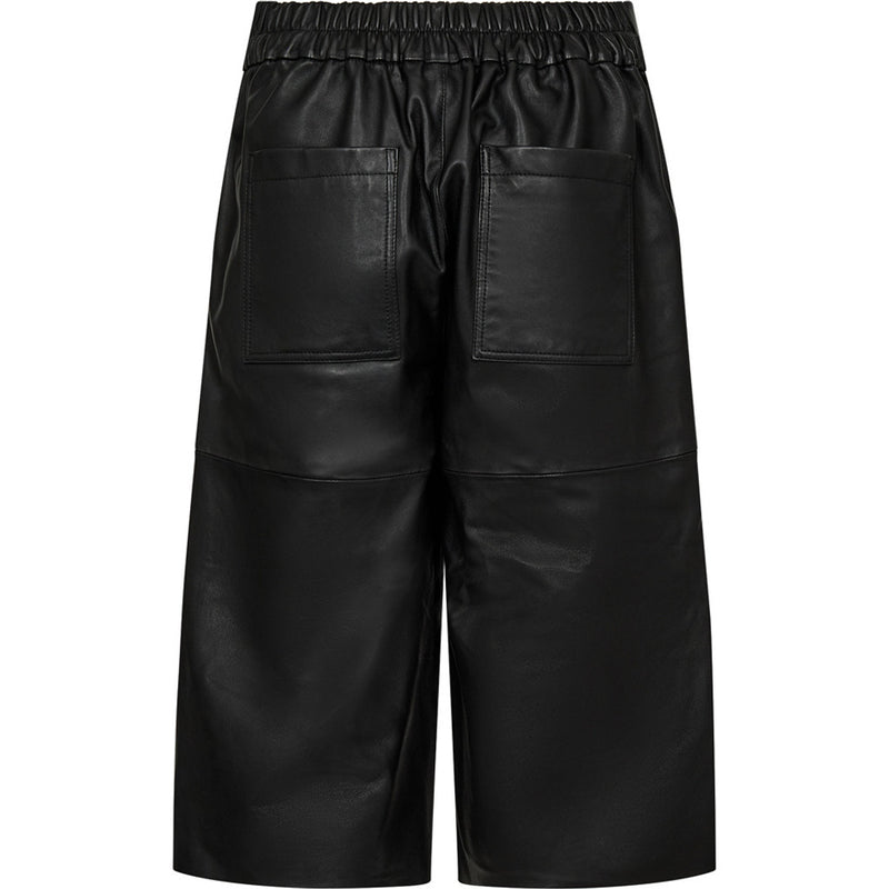 Depeche leather wear Cool leather bermuda shorts (HW) Shorts 099 Black (Nero)