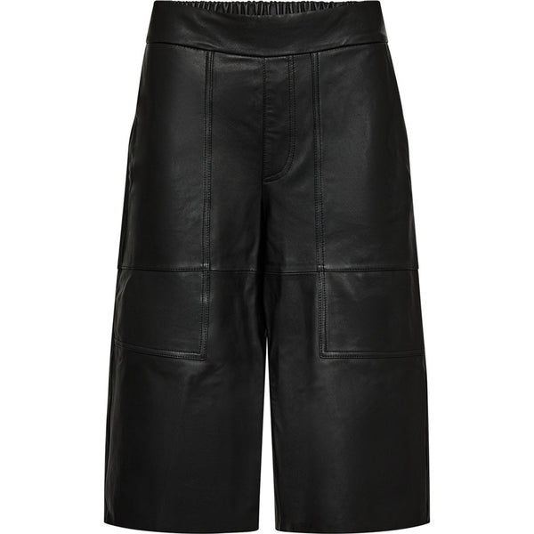 Depeche leather wear Cool leather bermuda shorts (HW) Shorts 099 Black (Nero)