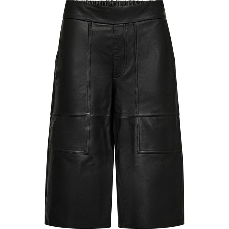 Depeche leather wear Cool leather bermuda shorts (HW) Shorts 099 Black (Nero)
