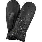 DEPECHE Cool mittens with studs Gloves 099 Black (Nero)