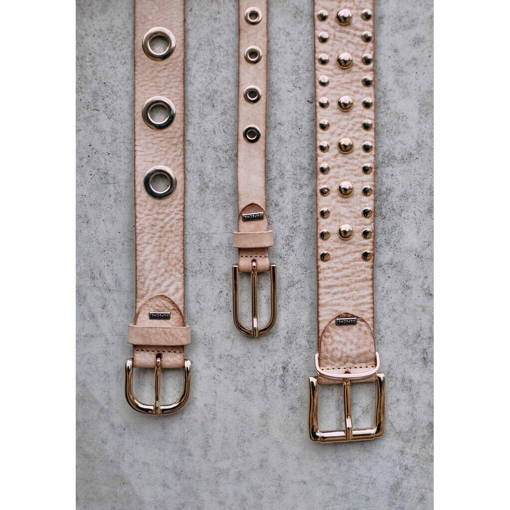 Cool narrow belt with details / 11478 - Sand – DEPECHE