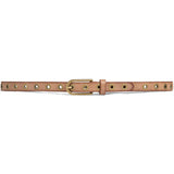 DEPECHE Cool narrow belt with details Belts 012 Nature 