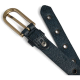 DEPECHE Cool narrow belt with details Belts 101  Dark blue