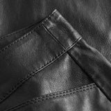 Depeche leather wear Cool pants in soft and nice leather quality Pants 099 Black (Nero)