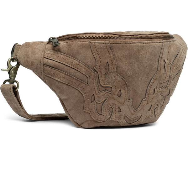 DEPECHE Cool suede bumbag bag in western look Bumbag 011 Sand