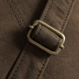 DEPECHE Cool suede bumbag bag in western look Bumbag 068 Winter brown