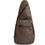 DEPECHE Cool unique bumbag in soft leather Bumbag 250 Dark Taupe