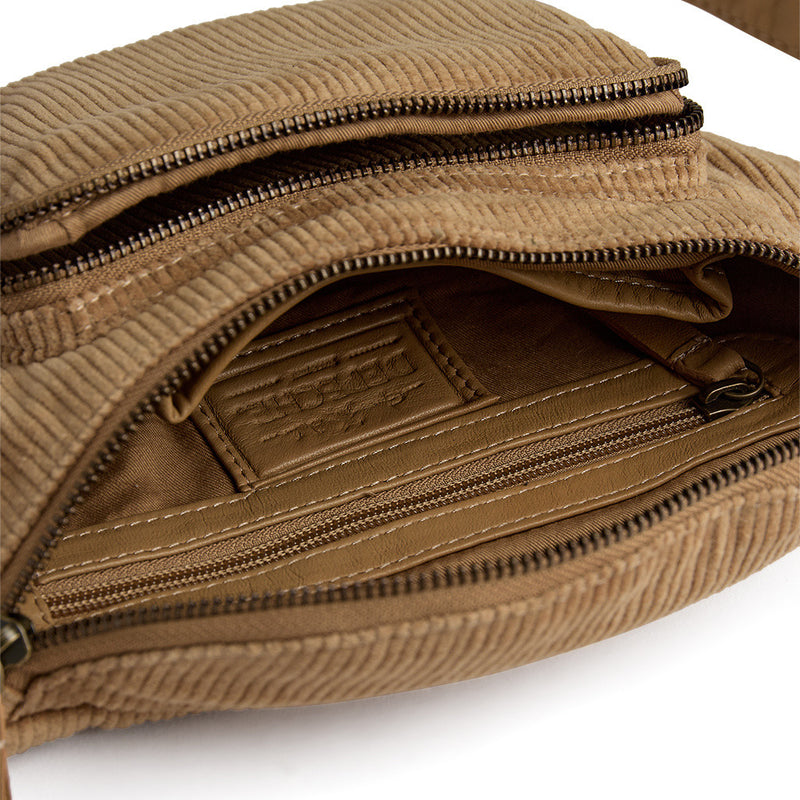 DEPECHE Corduroy bumbag Bumbag 013 Tan