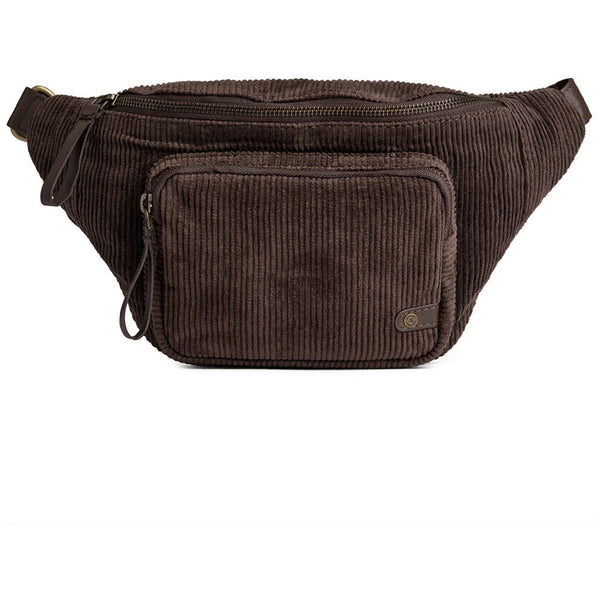 DEPECHE Corduroy bumbag Bumbag 015 Brown