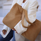 DEPECHE Corduroy shopper Shopper 013 Tan