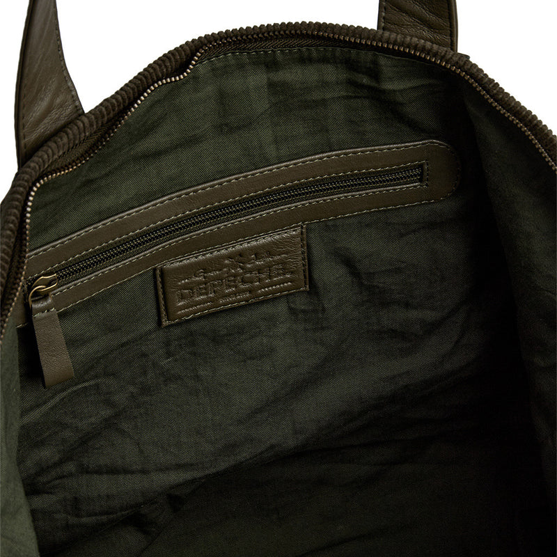 DEPECHE Corduroy shopper Shopper 049 Army Green