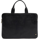 DEPECHE Cow leather computer sleeve with handles Accessories 099 Black
