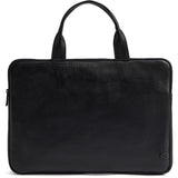 DEPECHE Cow leather computer sleeve with handles Accessories 226 Black/Black