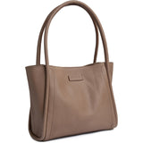 DEPECHE Cow leather shoulder bag with tube straps Shoulderbag / Handbag 224 Taupe