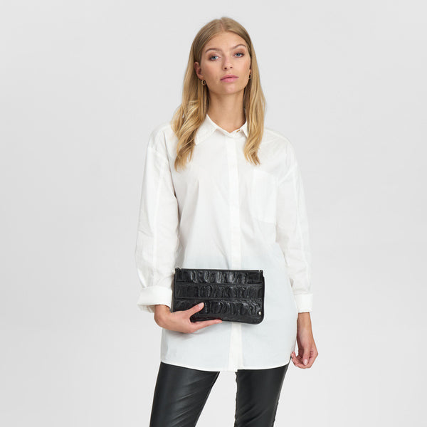 DEPECHE Croco clutch Clutch 306 Croco Deluxe