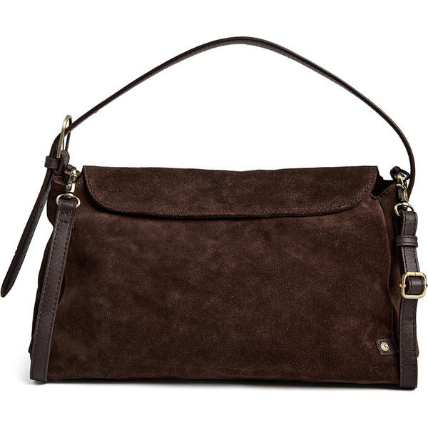 DEPECHE Exclusive suede crossbody bag Cross over 008 Chocolate