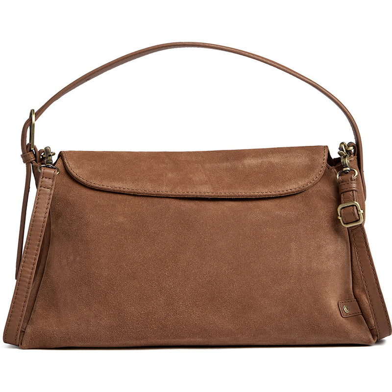 DEPECHE Exclusive suede crossbody bag Cross over 013 Tan