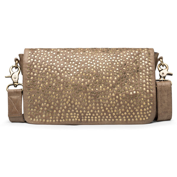 DEPECHE Cross over bag with rivets Cross over 020 Taupe (visione)