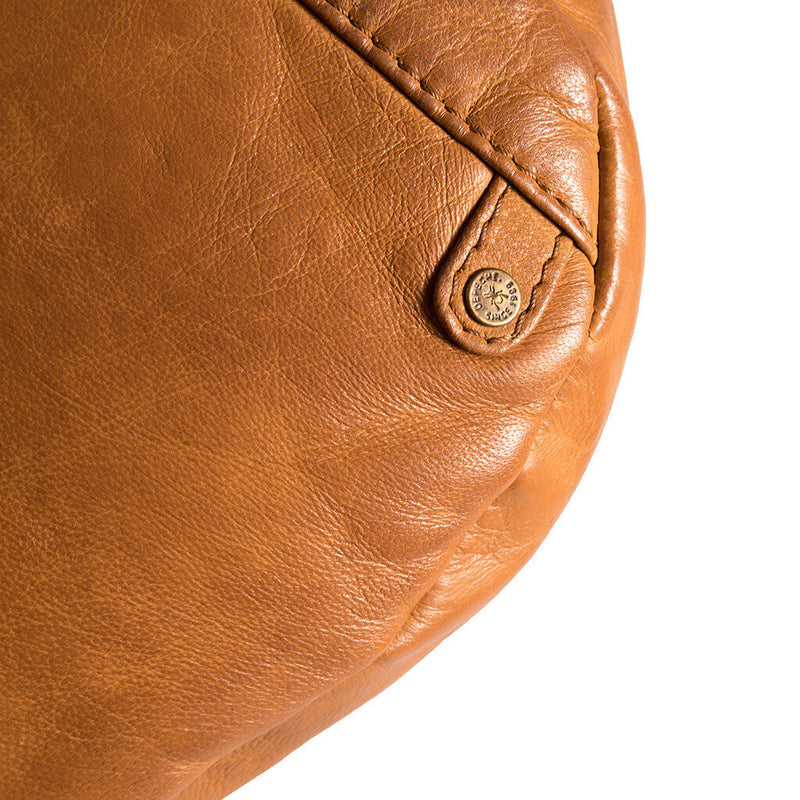 DEPECHE Crossbody bag in a lovely and soft leather quality Cross over 014 Cognac