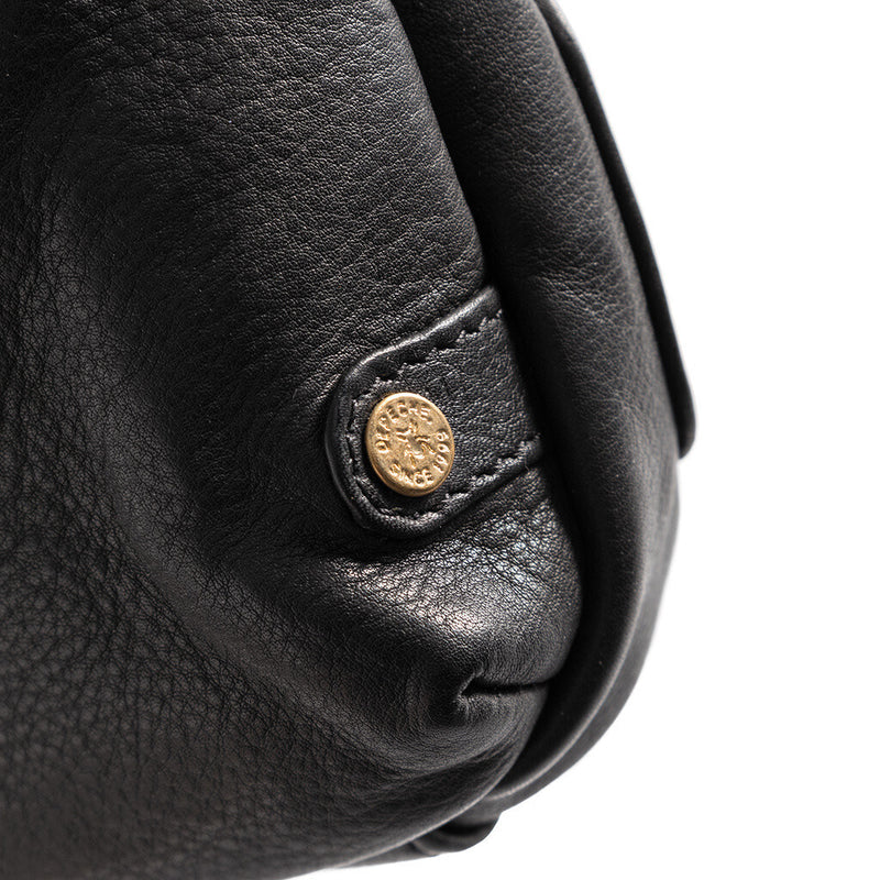DEPECHE Crossbody bag in high leather quality Cross over 099 Black (Nero)