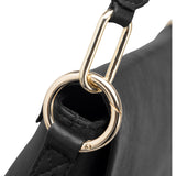 DEPECHE Crossbody bag in soft leather quality Cross over 099 Black (Nero)