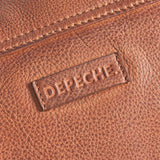 DEPECHE Crossbody bag with delicate edge stitching Cross over 014 Cognac