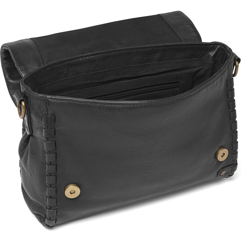 DEPECHE Crossbody bag with delicate edge stitching Cross over 099 Black (Nero)