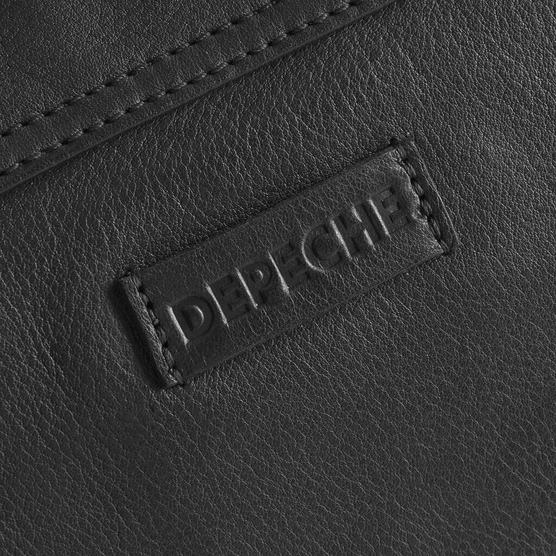 DEPECHE Crossbody bag with delicate edge stitching Cross over 099 Black (Nero)