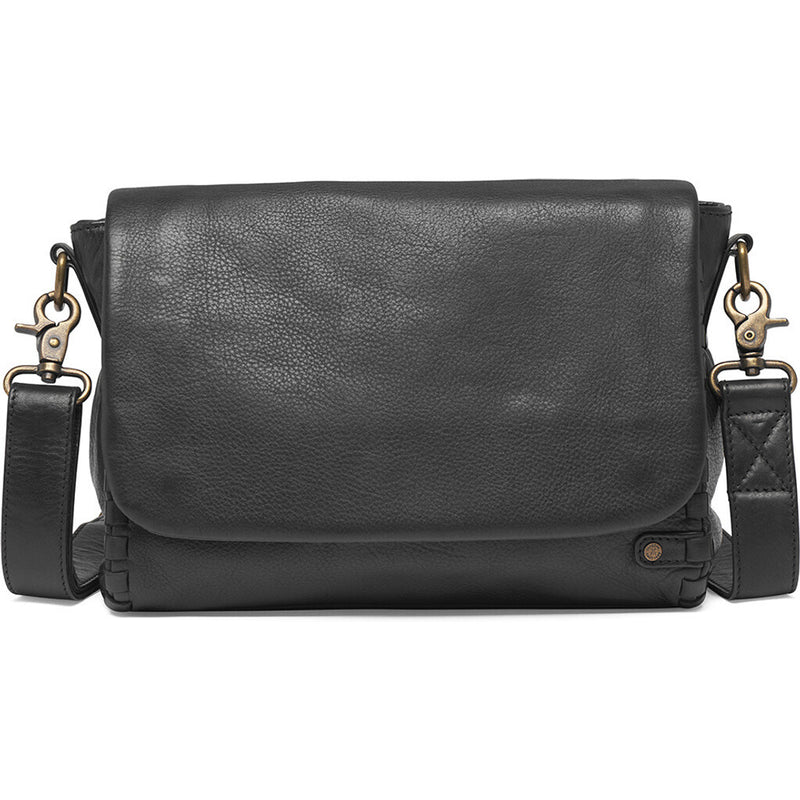DEPECHE Crossbody bag with delicate edge stitching Cross over 099 Black (Nero)