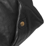 DEPECHE Crossbody leatherbag with delicate ruching details Cross over 099 Black (Nero)