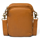 DEPECHE Crossover bag in strong and nice leather quality Cross over 014 Cognac