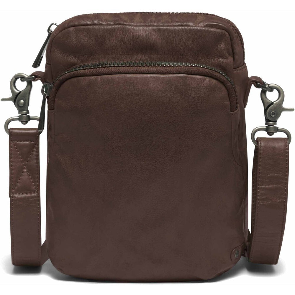 Crossover bag in strong and nice leather quality 15092 Winter brown