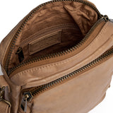 DEPECHE Crossover bag in strong and nice leather quality Cross over 156 Camel