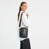 DEPECHE Crossover bag in strong and nice leather quality Crossover 097 Gold