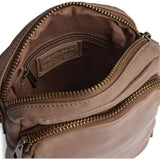 DEPECHE Crossover bag in strong and nice leather quality Crossover 250 Dark Taupe